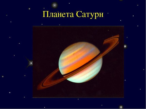 Сатурн Планета с надписью
