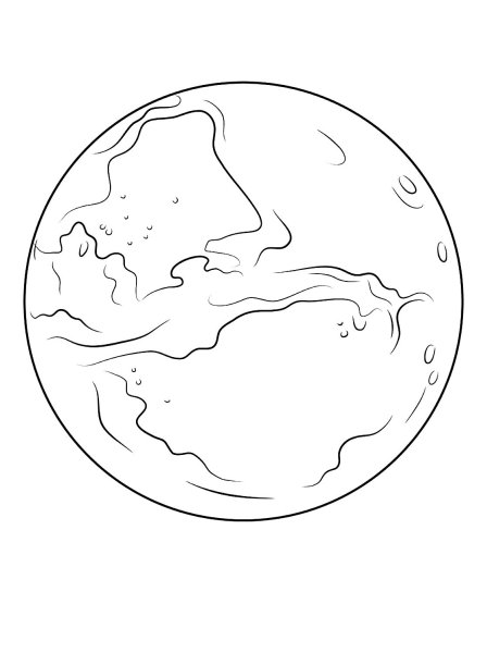 Планеты солнечной системы раскраска Марс