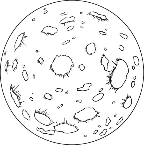 Планета Марс для раскрашивания
