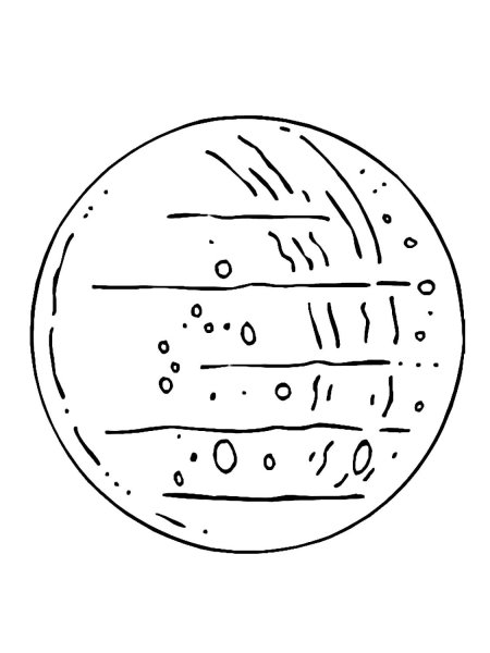 Планета Меркурий для раскрашивания
