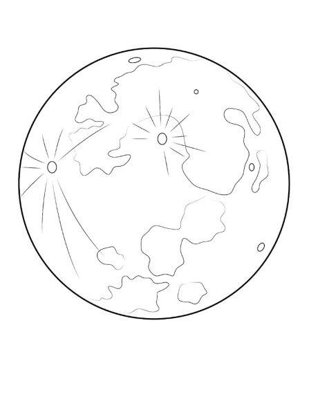 Планета Плутон в солнечной системе раскраска для детей