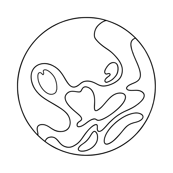 Планета Марс раскраска для детей