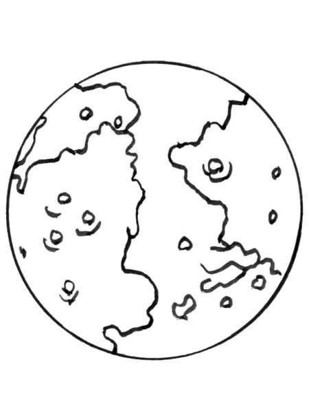 Планета Марс раскраска