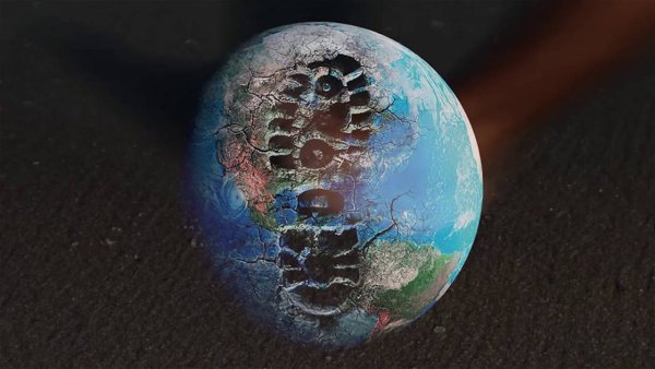 След на планете земля