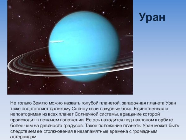 Уран Планета презентация