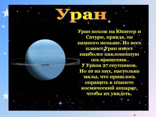 Уран Планета описание для детей