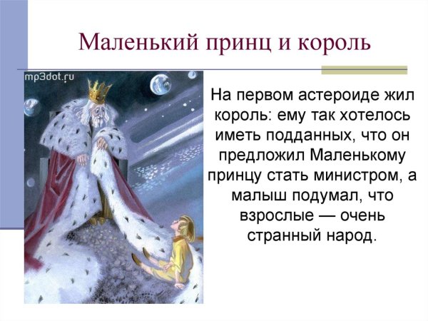 Маленький принц Король