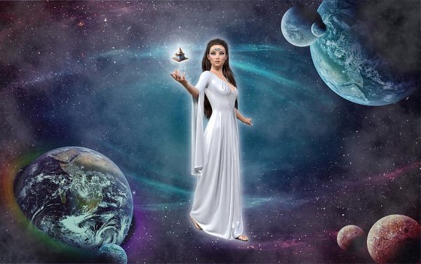 Девушка Планета земля