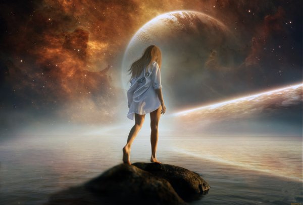 Девушка космос