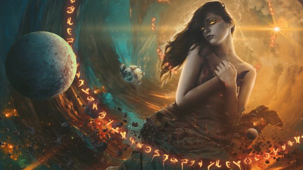 Космическая девушка