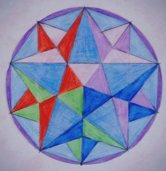 Геометрические фигуры из кругов