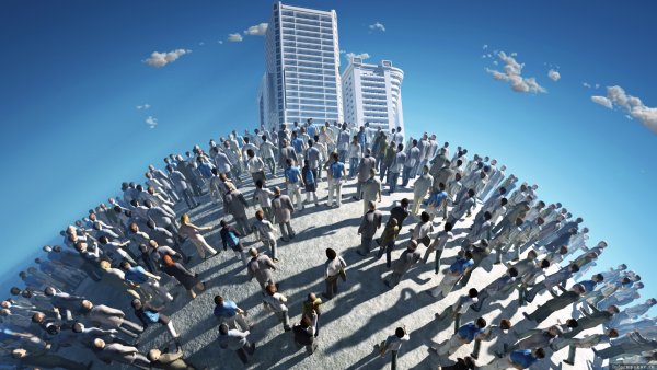 Много людей на планете