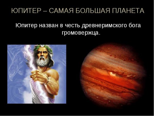 Весть каких богов названы планеты