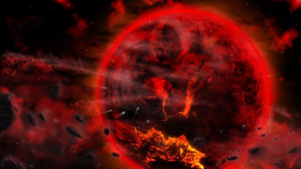 Красная Планета в космосе