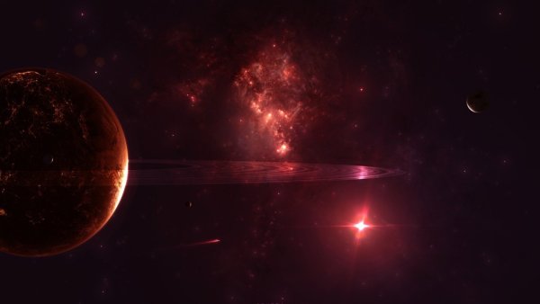 Красная Планета в космосе