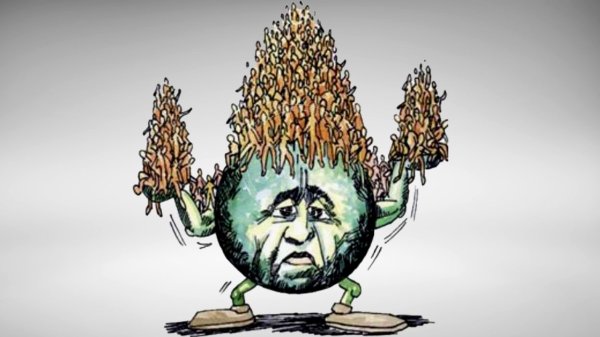 Перенаселение белый фон