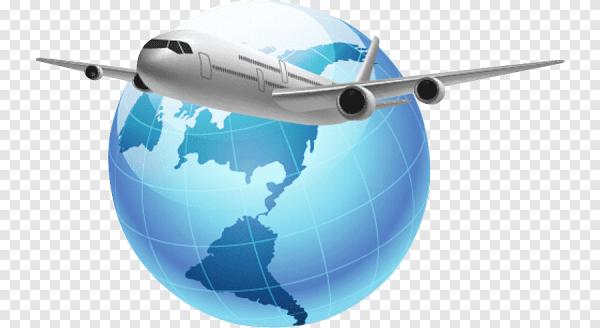 Глобус с самолетом