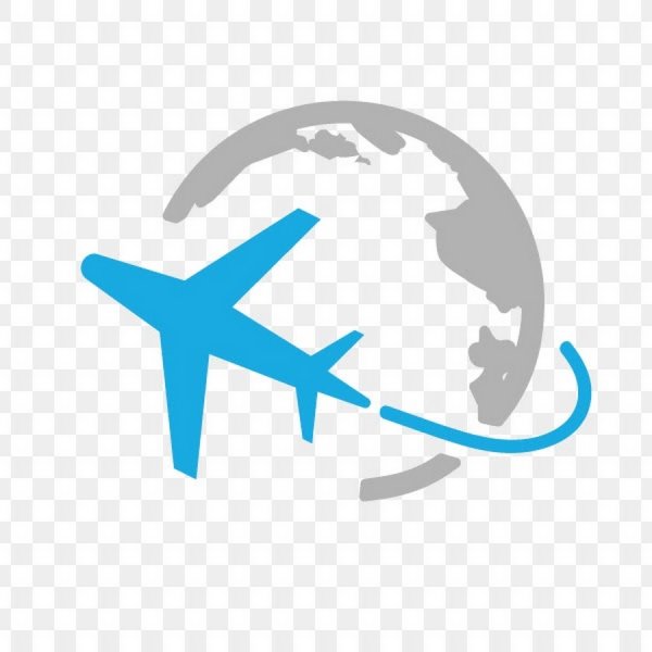 Земной шар с самолетом