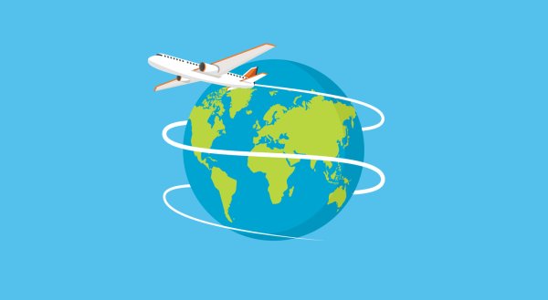 Самолет над планетой