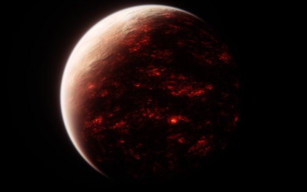 Планета красного цвета