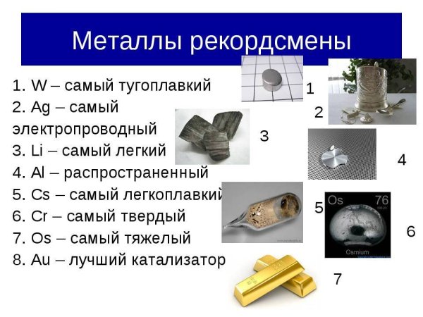 Самыйтугопоавкий металл