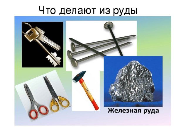 Изделия из железной руды