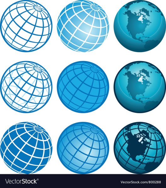 Глобус векторный