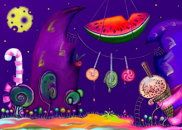 Рисунки выдуманных планет