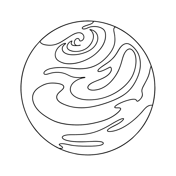 Раскраска планет Венера