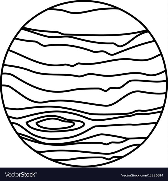 Планета Юпитер раскраска для детей