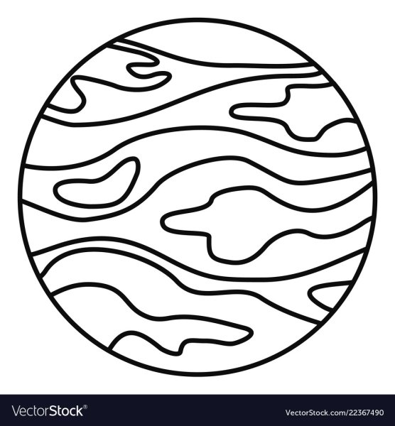 Планета Нептун раскраска для детей