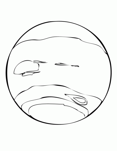 Планета Нептун раскраска