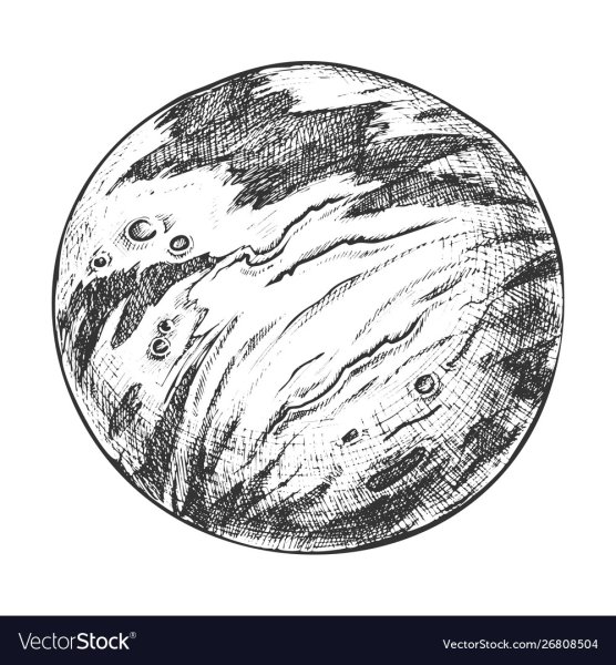 Планеты солнечной системы вектор чб