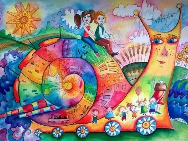 Яркие детские рисунки