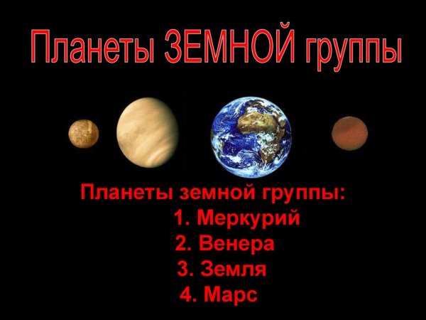 Планеты земной группы Венера