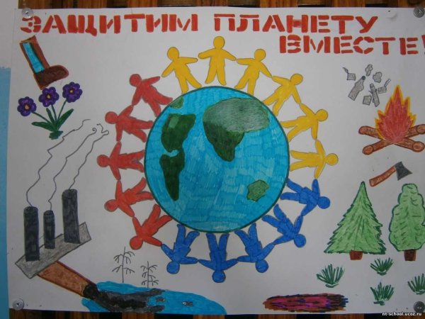 Плакат берегите землю