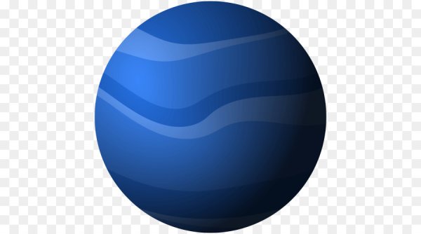 Планета Нептун на прозрачном фоне