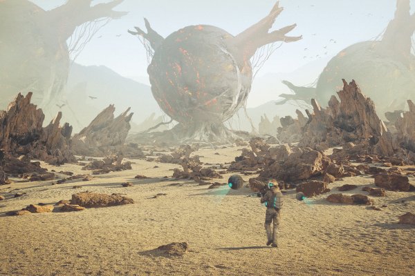 Матте пейнтинг пустыня