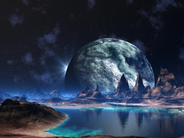 Космос поверхность планеты