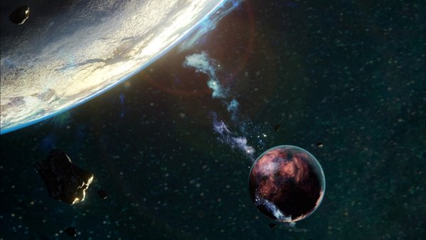 Спутник в космосе