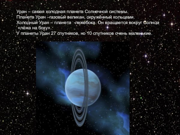 Уран холодная Планета