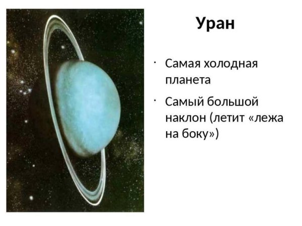 Уран самая холодная Планета солнечной системы