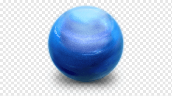 Планета Уран на прозрачном фоне