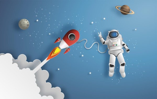 Космос ракета космонавт