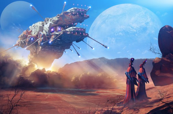 Научная фантастика космический корабль