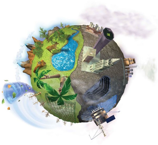 Загрязненная Планета земля