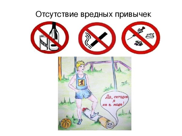 Отсутствие вредных привычек в здоровом образе жизни