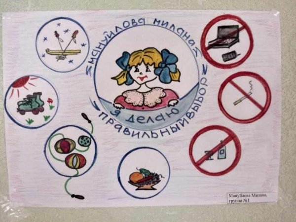 Плакат полезные привычки