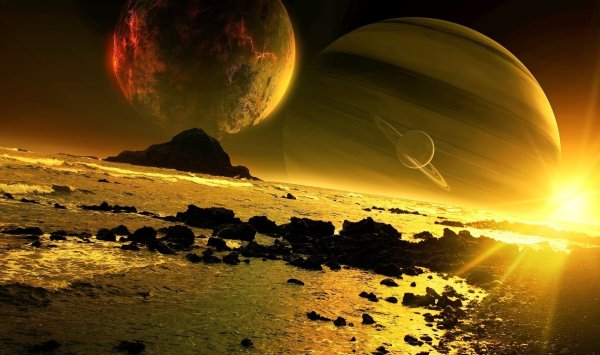 Фантастические пейзажи планет