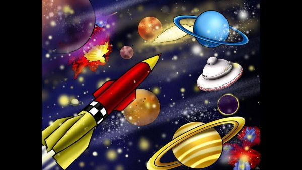 Космос иллюстрации для детей